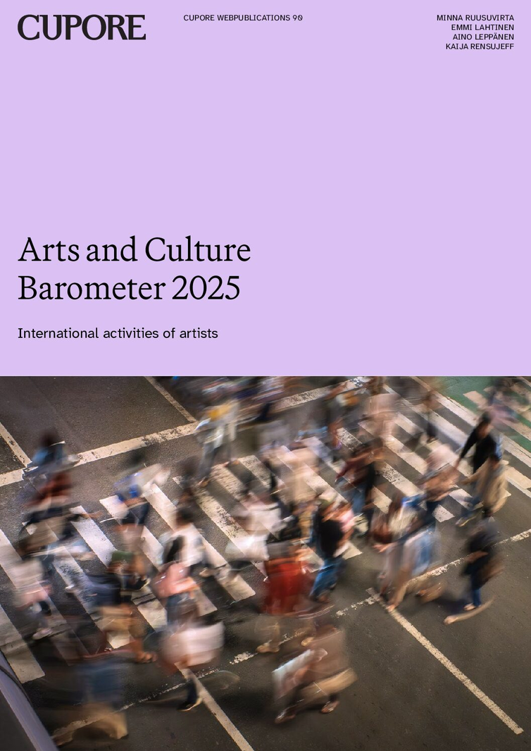 Arts and Culture barometer 2025, cover.